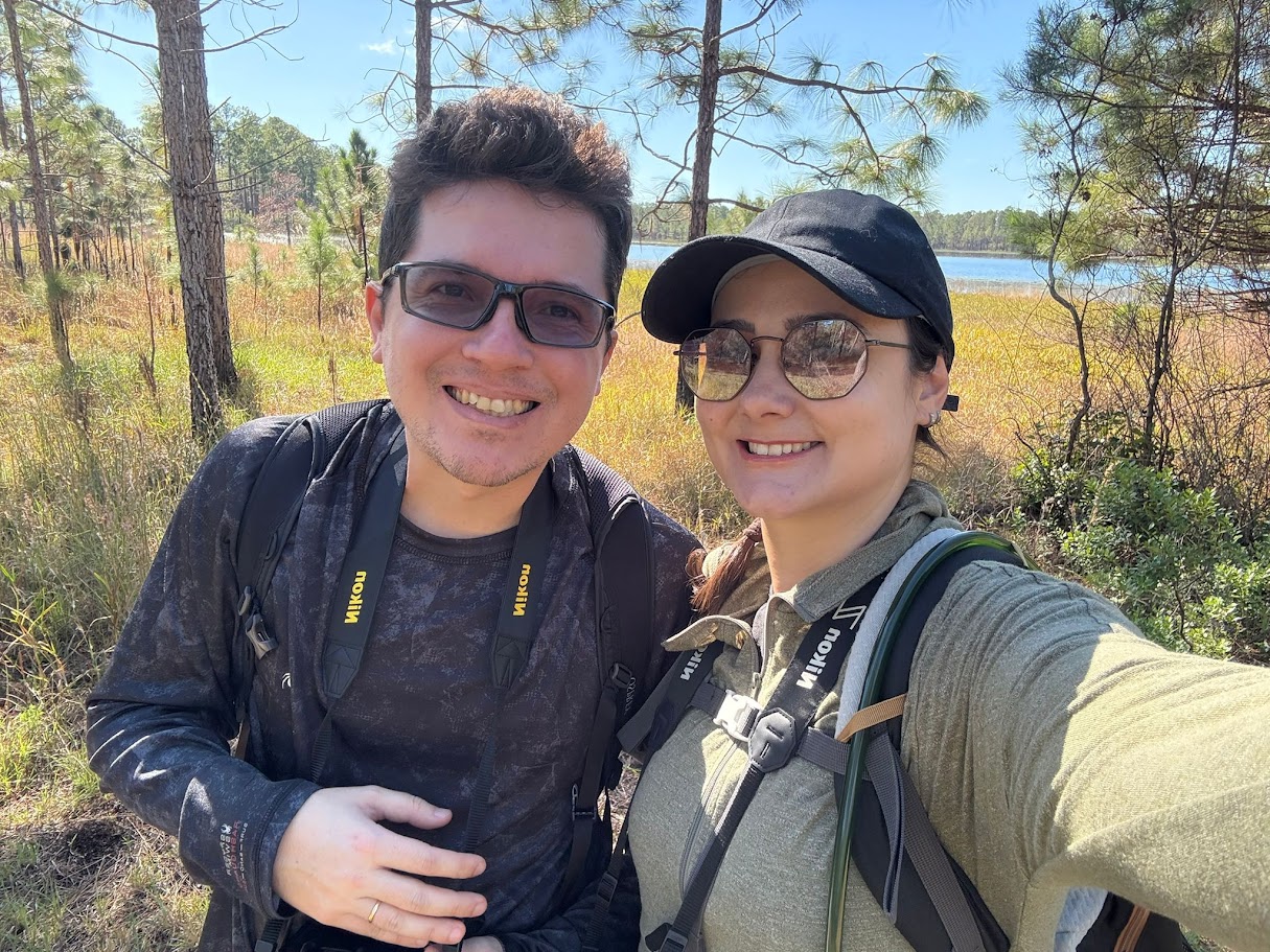 selfie with my beloved husband.